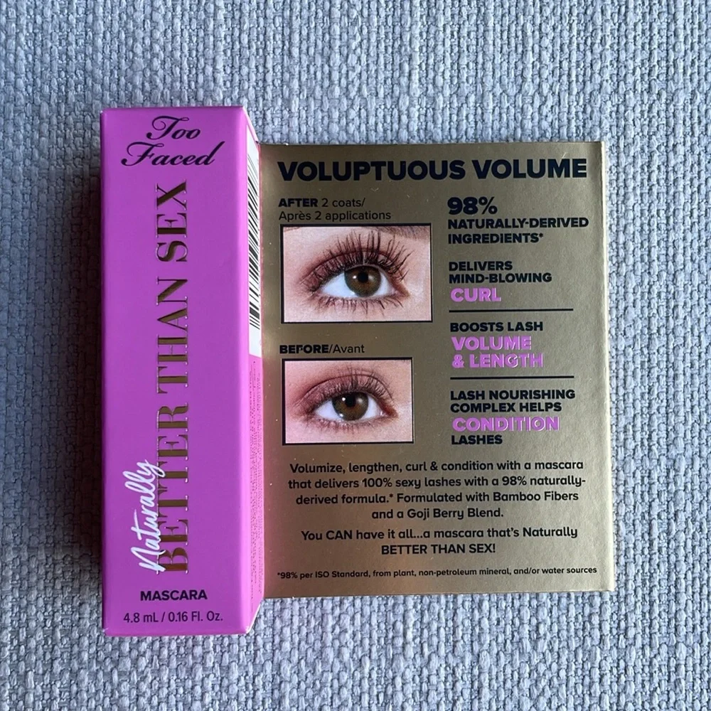 Too faced NATURALLY better than sex mascara travel sized